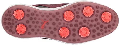 PUMA Ignite PWRADAPT Caged Golf Shoes - Men's Quiet Shade - puma Silver - zinfandel Shoe Deals Outlet