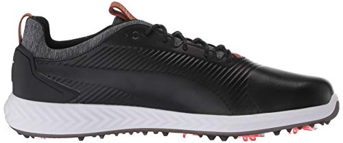 PUMA Ignite PWRADAPT Leather 2.0 Golf Shoes - Men's Black Shoe Deals Outlet