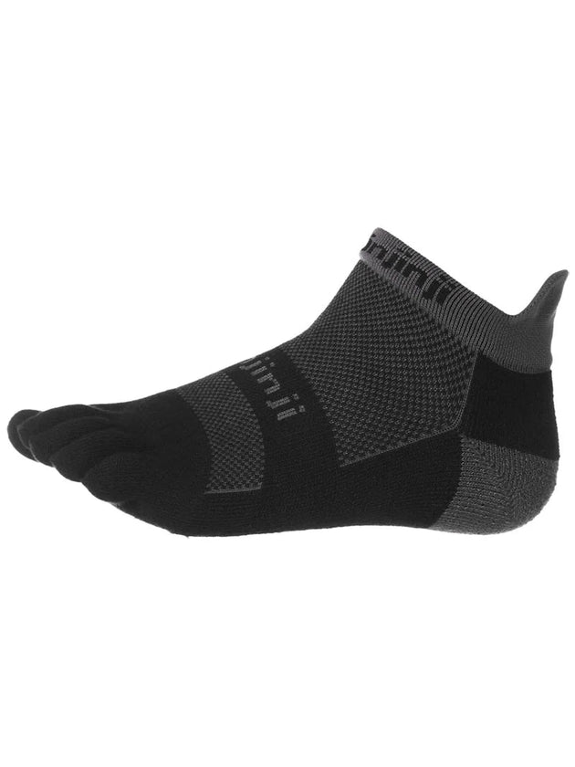 Run Midweight No-Show Toe Socks