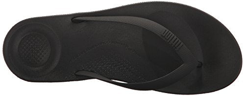 FitFlop IQushion Ergonomic Flip - Flops - Men's Black Shoe Deals Outlet