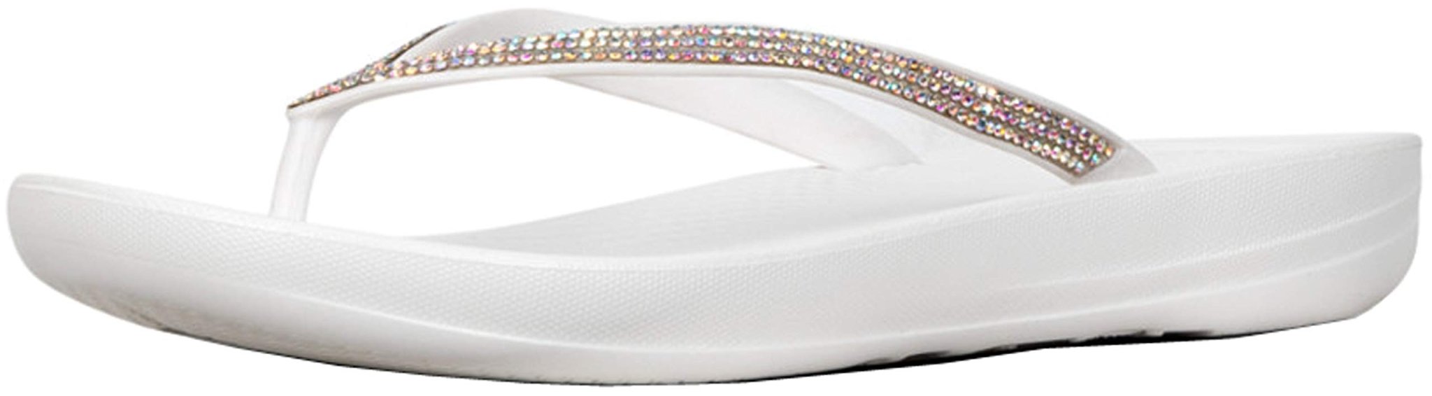 FitFlop IQushion Ergonomic Flip - Flops - Women's Urban White Shoe Deals Outlet