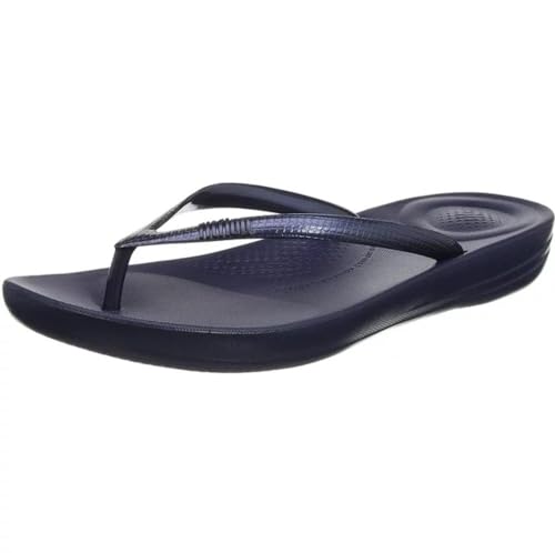 FitFlop IQushion Ergonomic Flip - Flops - Women's Midnight Navy Shoe Deals Outlet