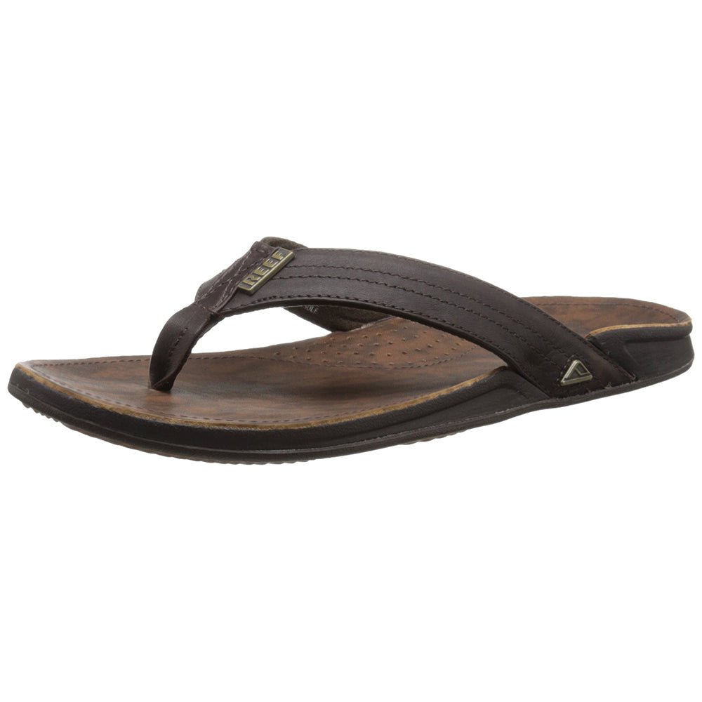 Reef J - Bay lll Leather - Men's Dark Brown/Dark Brown Shoe Deals Outlet