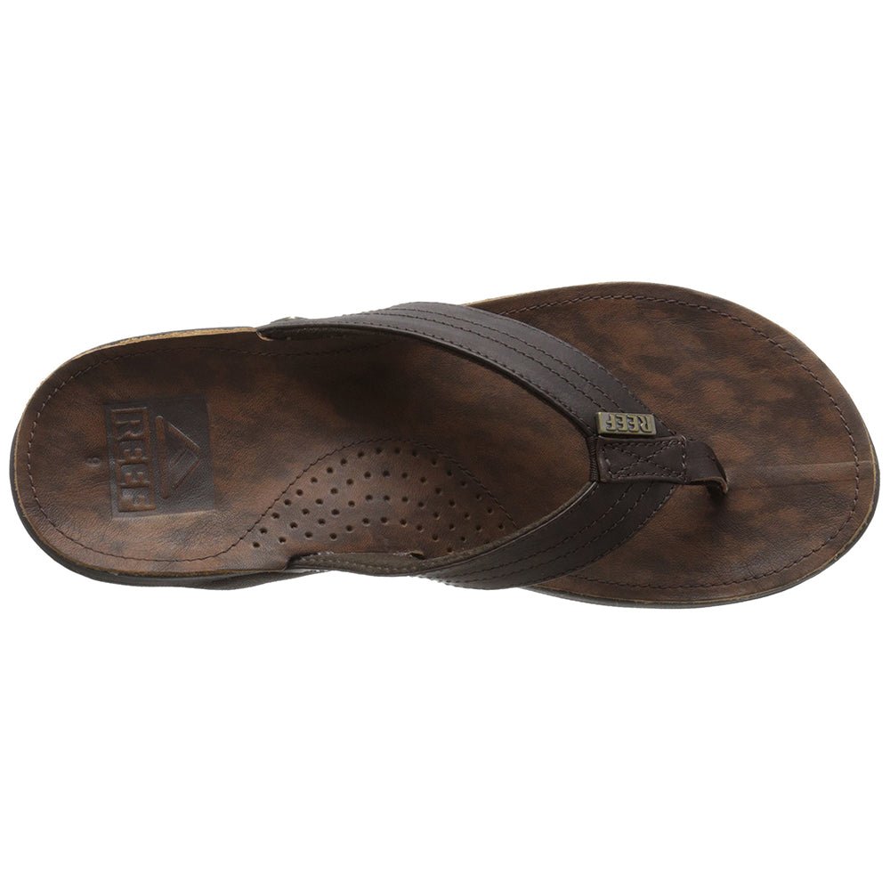Reef J - Bay lll Leather - Men's Dark Brown/Dark Brown Shoe Deals Outlet