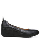 VIONIC Jacey Wedge Pump - Women's Black/Black Leather Shoe Deals Outlet