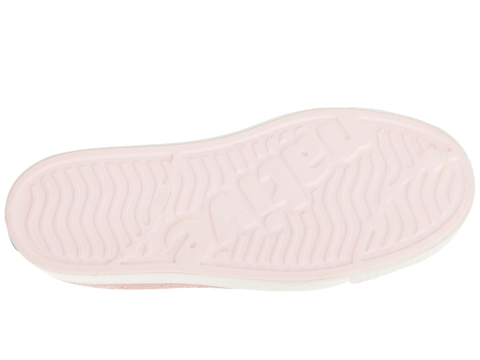 Native Shoes Kids Jefferson Bling - Kids Milk Pink Bling/Shell White Shoe Deals Outlet