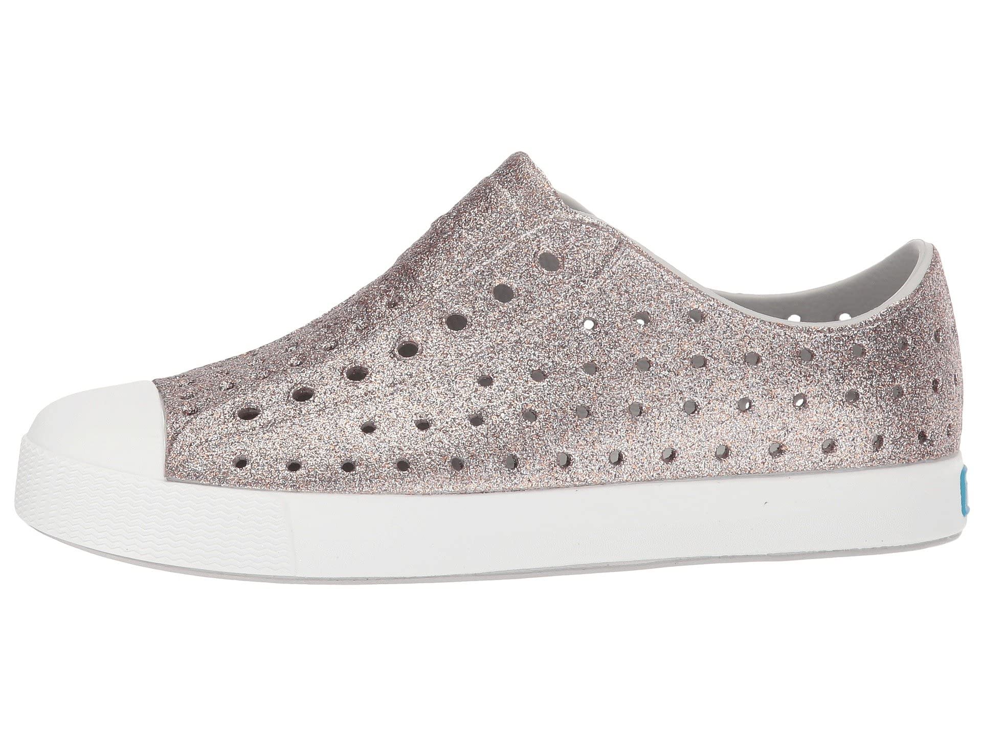 Native Shoes Kids Jefferson Bling - Kids Metal Bling/Shell White Shoe Deals Outlet