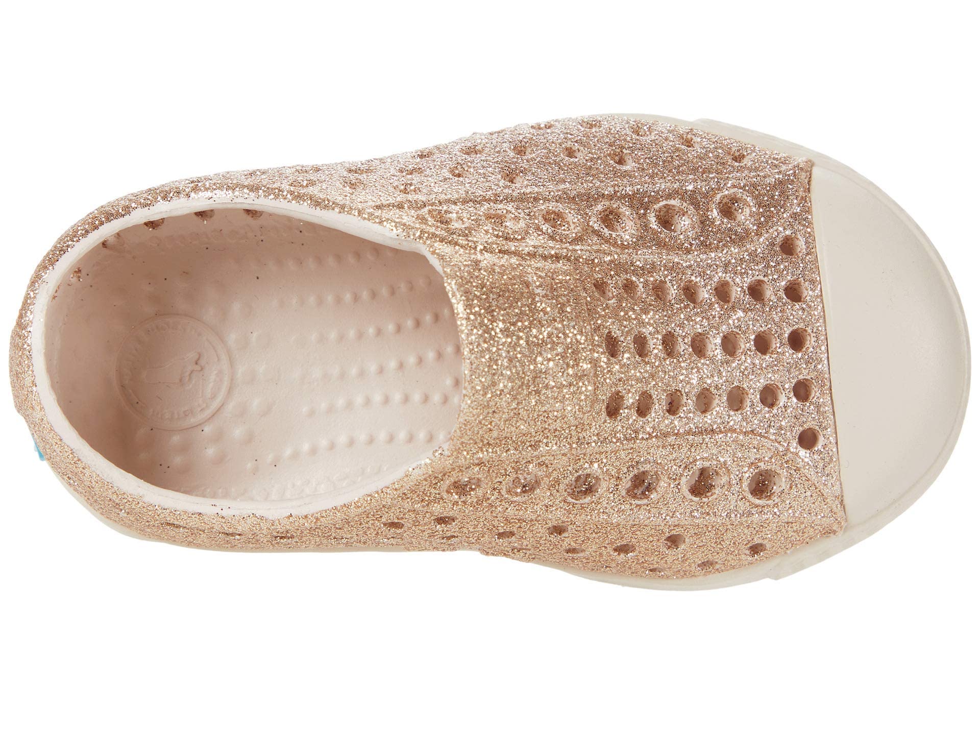 Native Shoes Kids Jefferson Bling - Kids Rock Salt Bling/Rock Salt Pink Shoe Deals Outlet