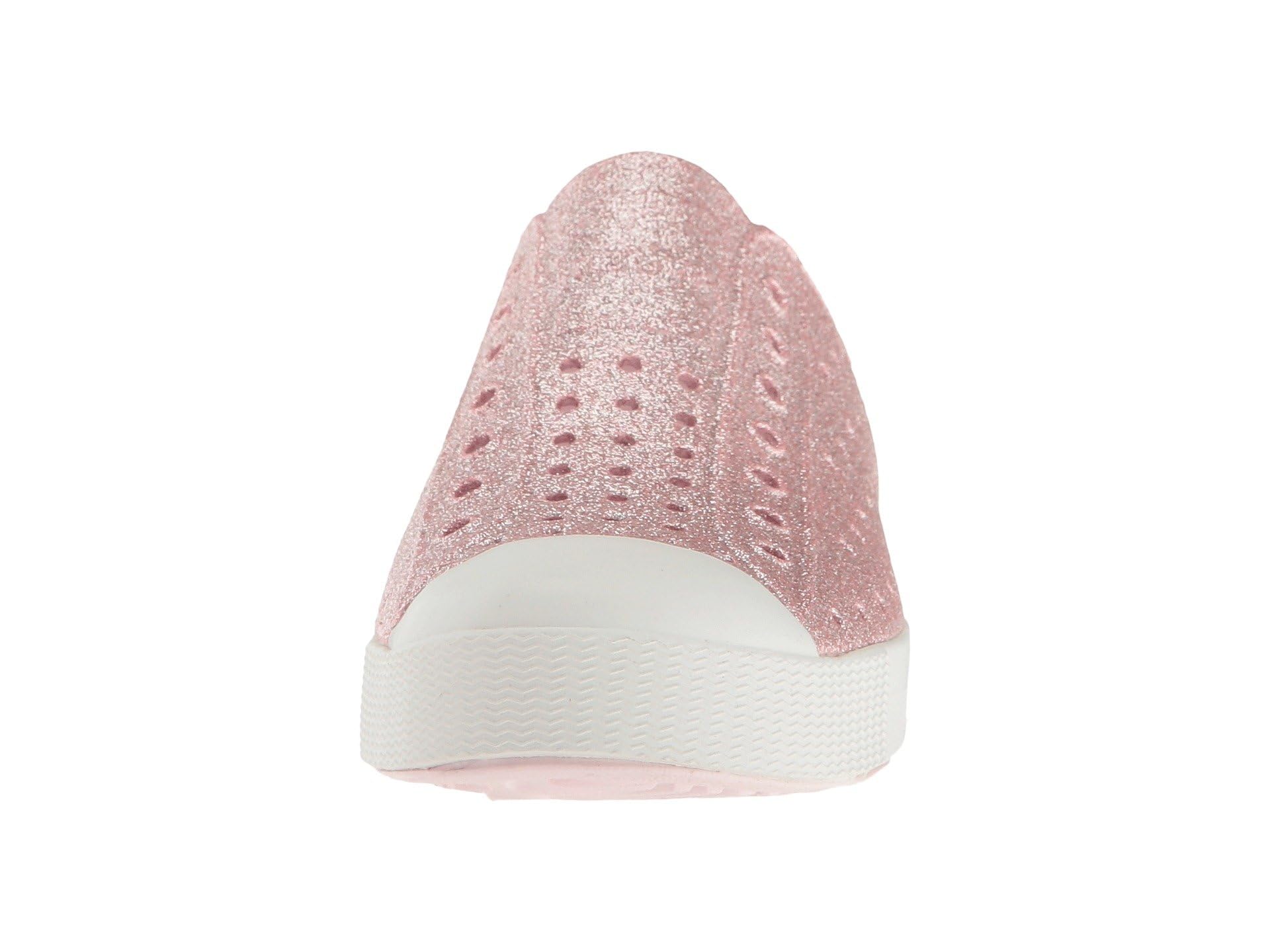 Native Shoes Kids Jefferson Bling - Kids Milk Pink Bling/Shell White Shoe Deals Outlet