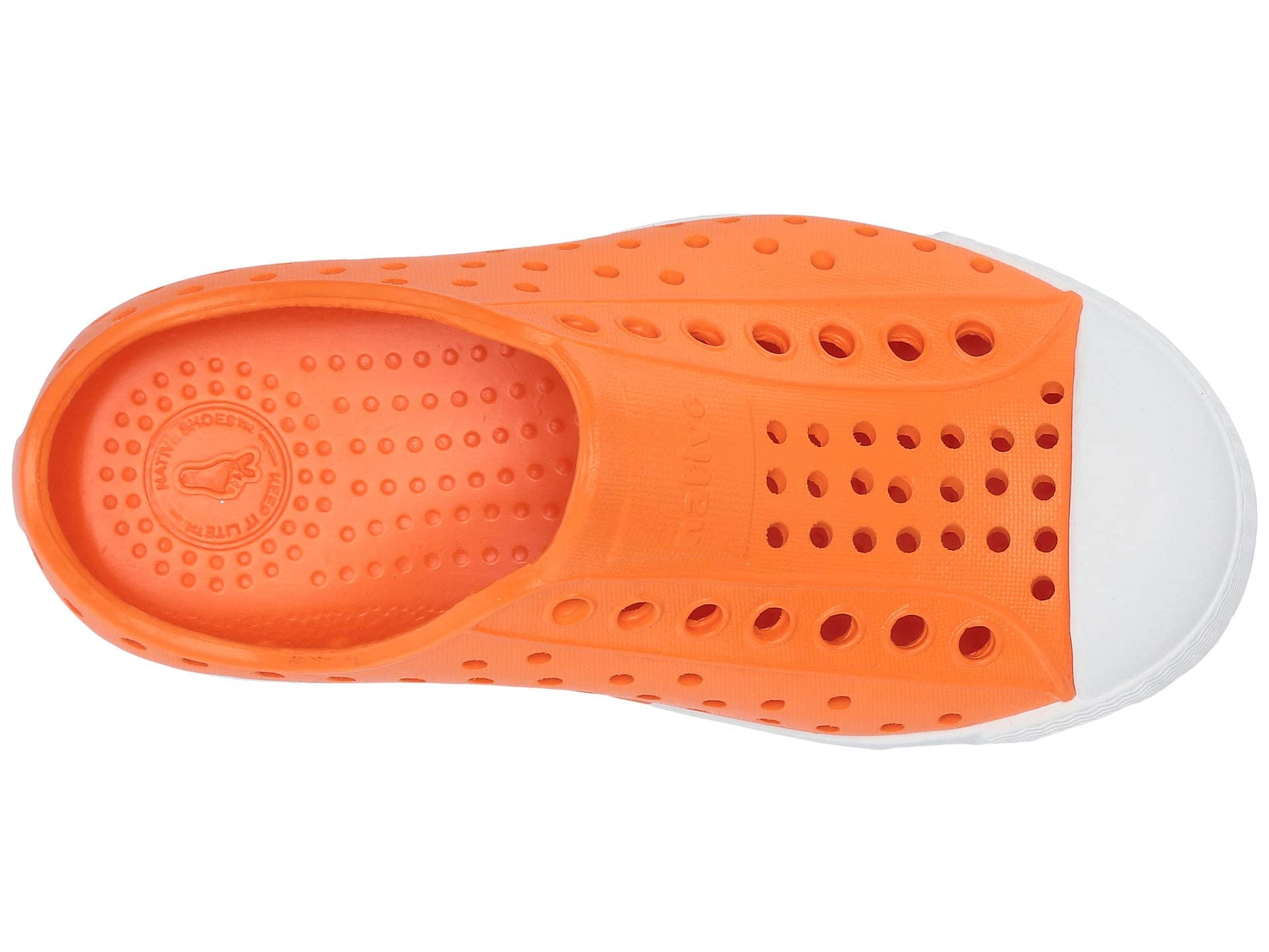 Native Shoes Kids Jefferson - Kids City Orange/Shell White Shoe Deals Outlet