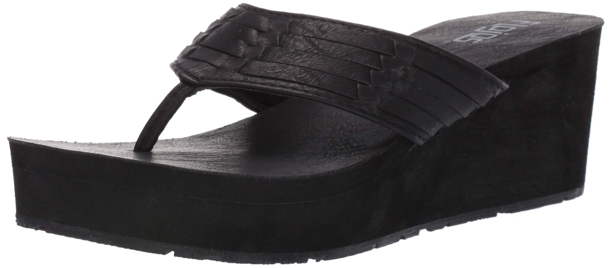 Flojos Jess Flip - Flops - Women's Black Shoe Deals Outlet