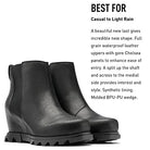 SOREL Joan Of Arctic Wedge lll - Women's Black, Sea Salt Shoe Deals Outlet