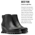 SOREL Joan Of Arctic Wedge lll - Women's Black, Sea Salt Shoe Deals Outlet