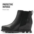 SOREL Joan Of Arctic Wedge lll - Women's Black, Sea Salt Shoe Deals Outlet