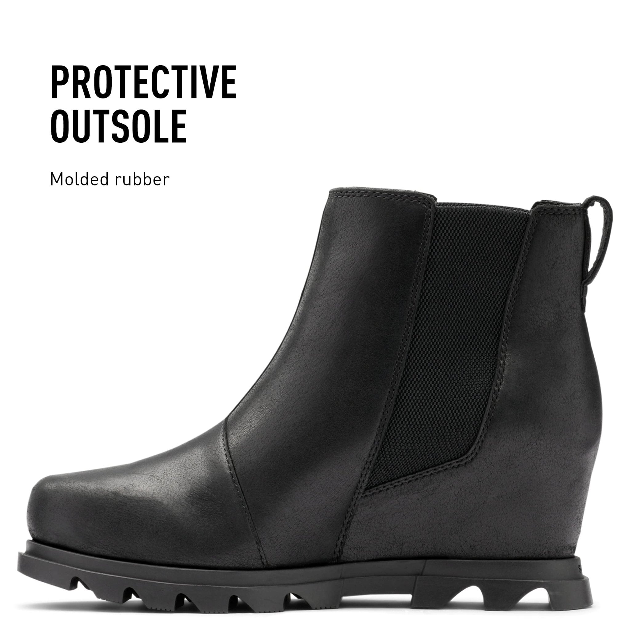 SOREL Joan Of Arctic Wedge lll - Women's Black, Sea Salt Shoe Deals Outlet