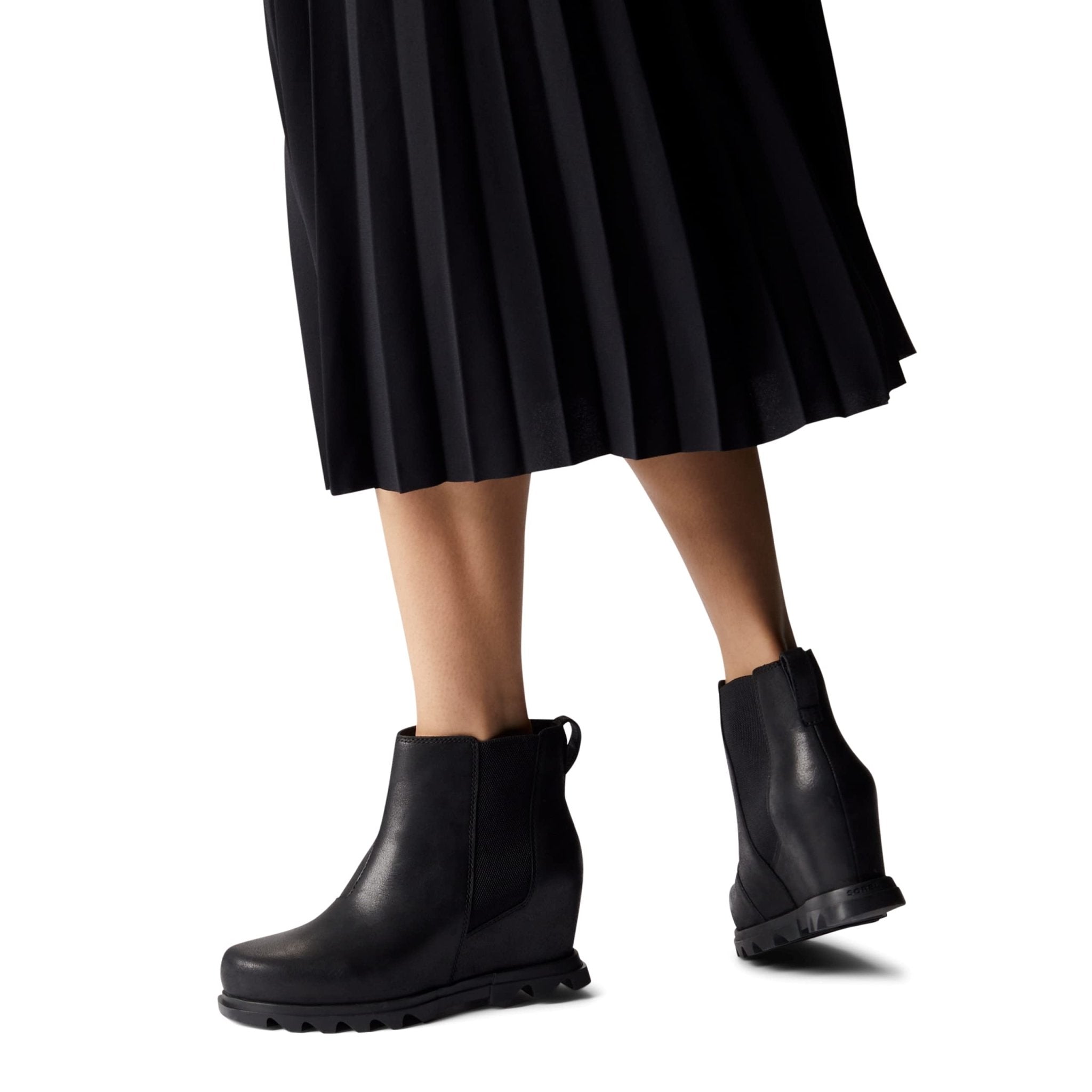 SOREL Joan Of Arctic Wedge lll - Women's Black, Sea Salt Shoe Deals Outlet