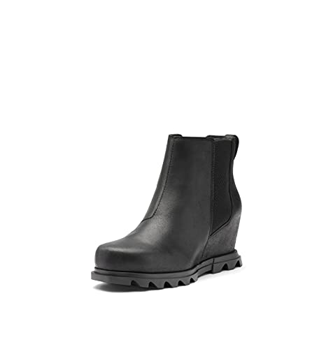 SOREL Joan Of Arctic Wedge lll - Women's Black, Sea Salt Shoe Deals Outlet