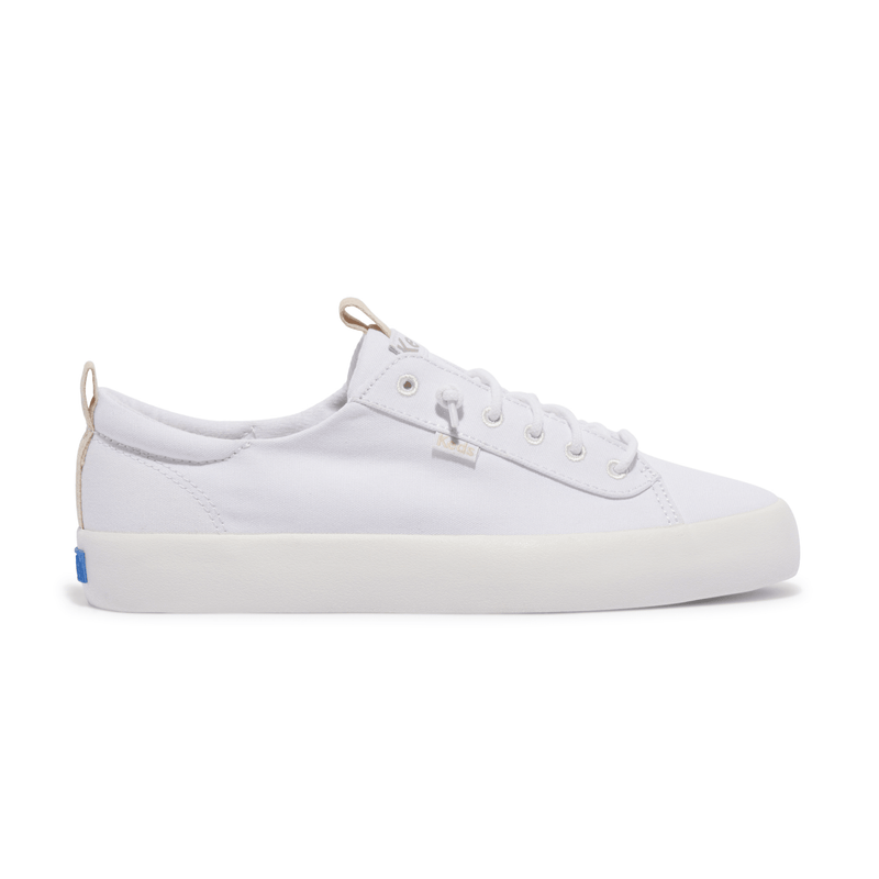 Keds Kickback Canvas White 10.5 M 195020033067 Shoe Deals Outlet