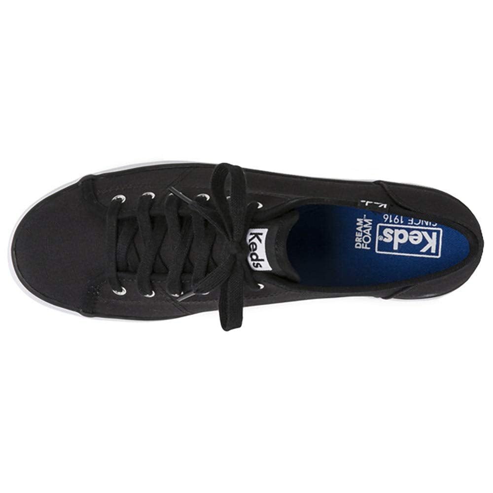 Keds Keds Kickstart Canvas Lace Up - Women's Solid Black Shoe Deals Outlet
