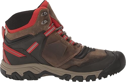 KEEN Ridge Flex Dark Olive/Ketchup 11 M 191190760864 Shoe Deals Outlet