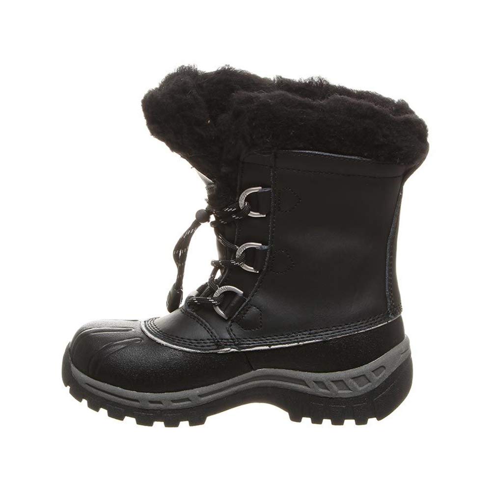 BEARPAW Kelly Boot - Kids Black/Grey Shoe Deals Outlet