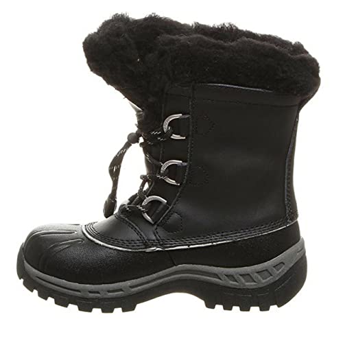 BEARPAW Kelly Kids Boots - Kids Black/Grey Shoe Deals Outlet
