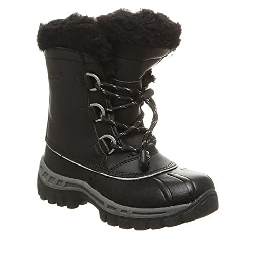 BEARPAW Kelly Kids Boots - Kids Black/Grey Shoe Deals Outlet