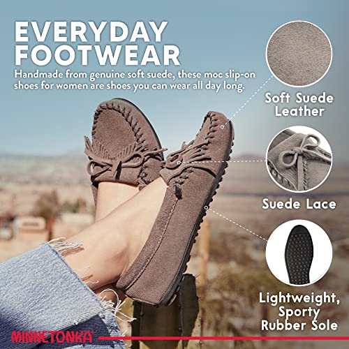 Minnetonka Kilty Hardsole - Women's Stone Shoe Deals Outlet