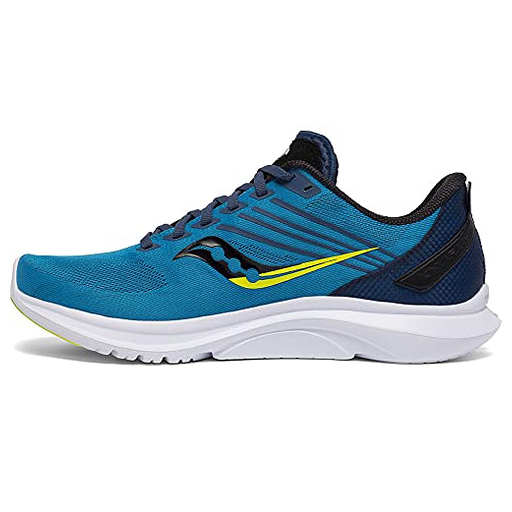 Saucony Kinvara 12 Running Shoe - Men's Blue/Citrus Shoe Deals Outlet