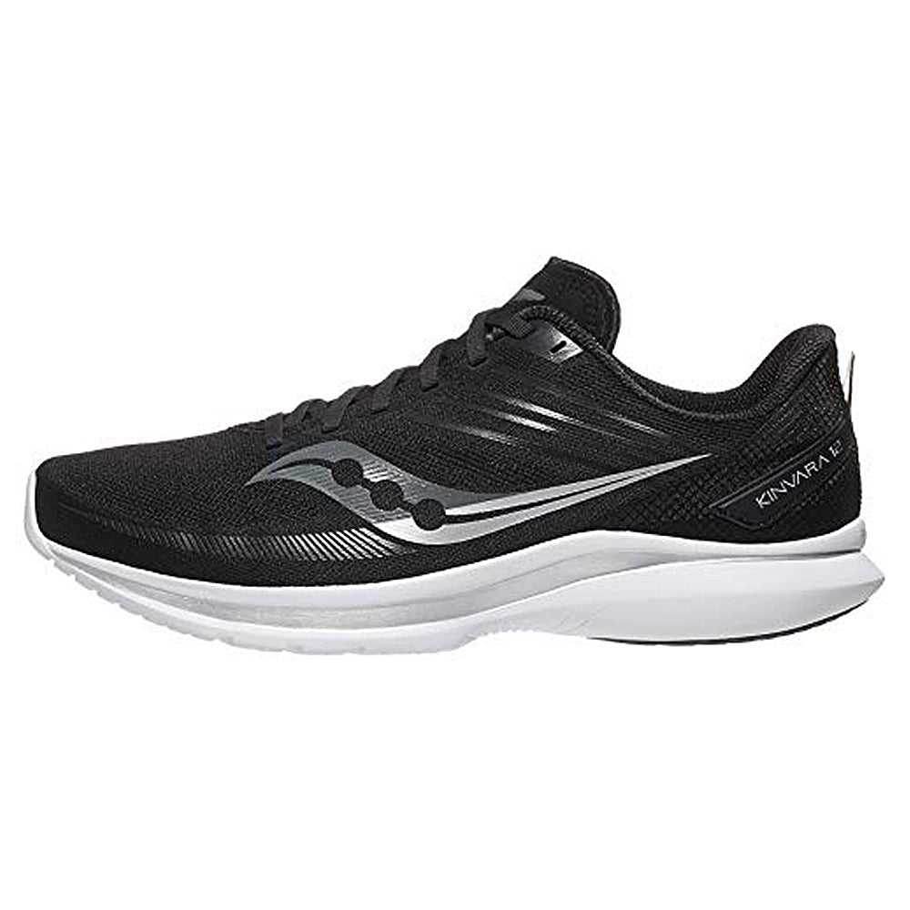 Saucony Kinvara 12 Running Shoe - Men's Black/Silver Shoe Deals Outlet
