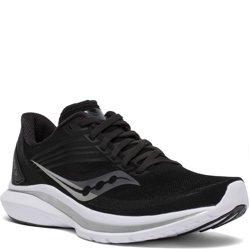 Saucony Kinvara 12 - Women's Black/Silver Shoe Deals Outlet