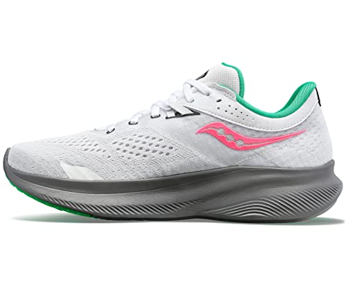 Saucony Kinvara 14 Running Shoe - Women's White/Gravel Shoe Deals Outlet