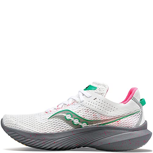 Saucony Kinvara 14 Running Shoe - Women's White/Gravel Shoe Deals Outlet