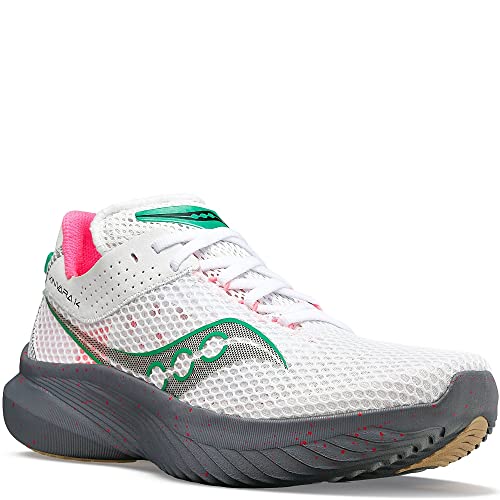 Saucony Kinvara 14 Running Shoe - Women's White/Gravel Shoe Deals Outlet