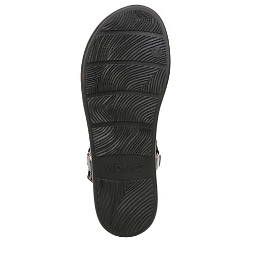 VIONIC Kirra II T - Strap Sandal - Women's Black Leather Shoe Deals Outlet
