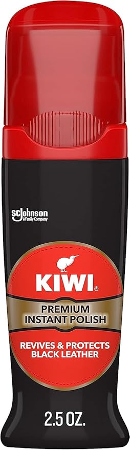 KIWI Shine & Protect Liquid Shoe Polish Black 75 ml 5000204658187 Shoe Deals Outlet