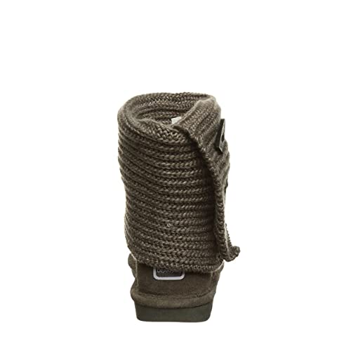 BEARPAW Knit Tall Boots - Women's Gray Shoe Deals Outlet