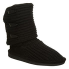 BEARPAW Knit Tall Boots - Women's Black Shoe Deals Outlet