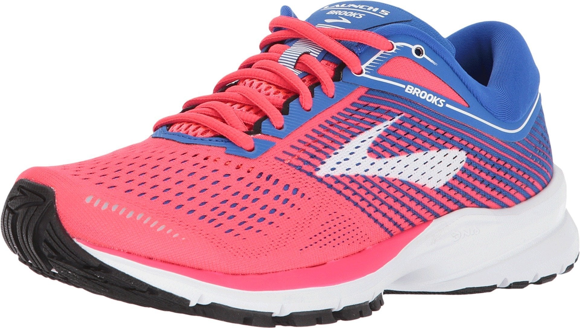 Brooks Launch 5 - Women's Pink/Blue/White Shoe Deals Outlet