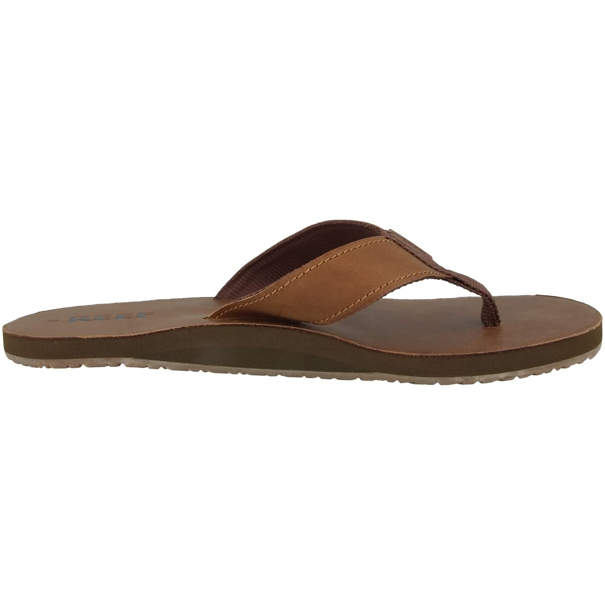 Reef Leather Smoothy - Men's Bronze Brown Shoe Deals Outlet