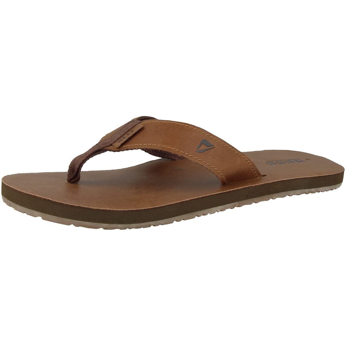 Reef Leather Smoothy - Men's Bronze Brown Shoe Deals Outlet