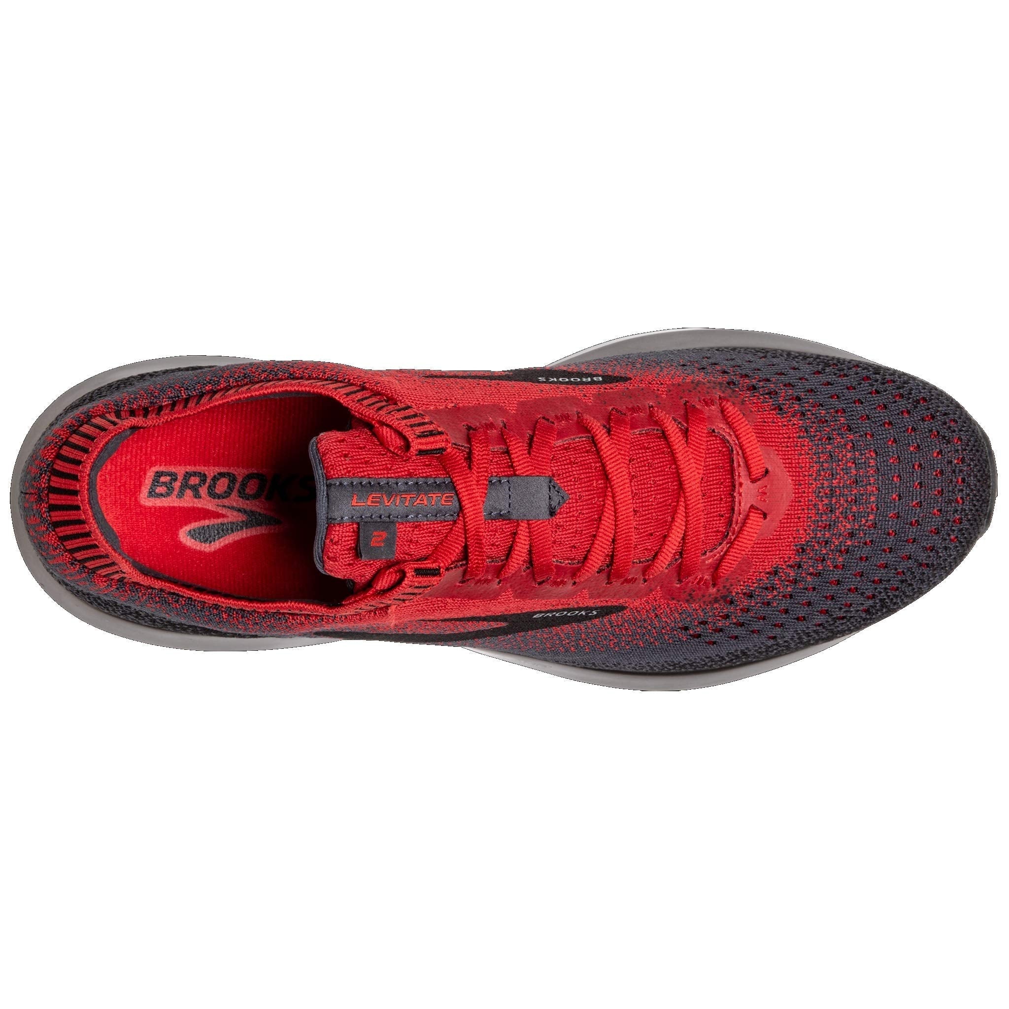 Brooks Levitate 2 - Men's Black/Grey/Red Shoe Deals Outlet