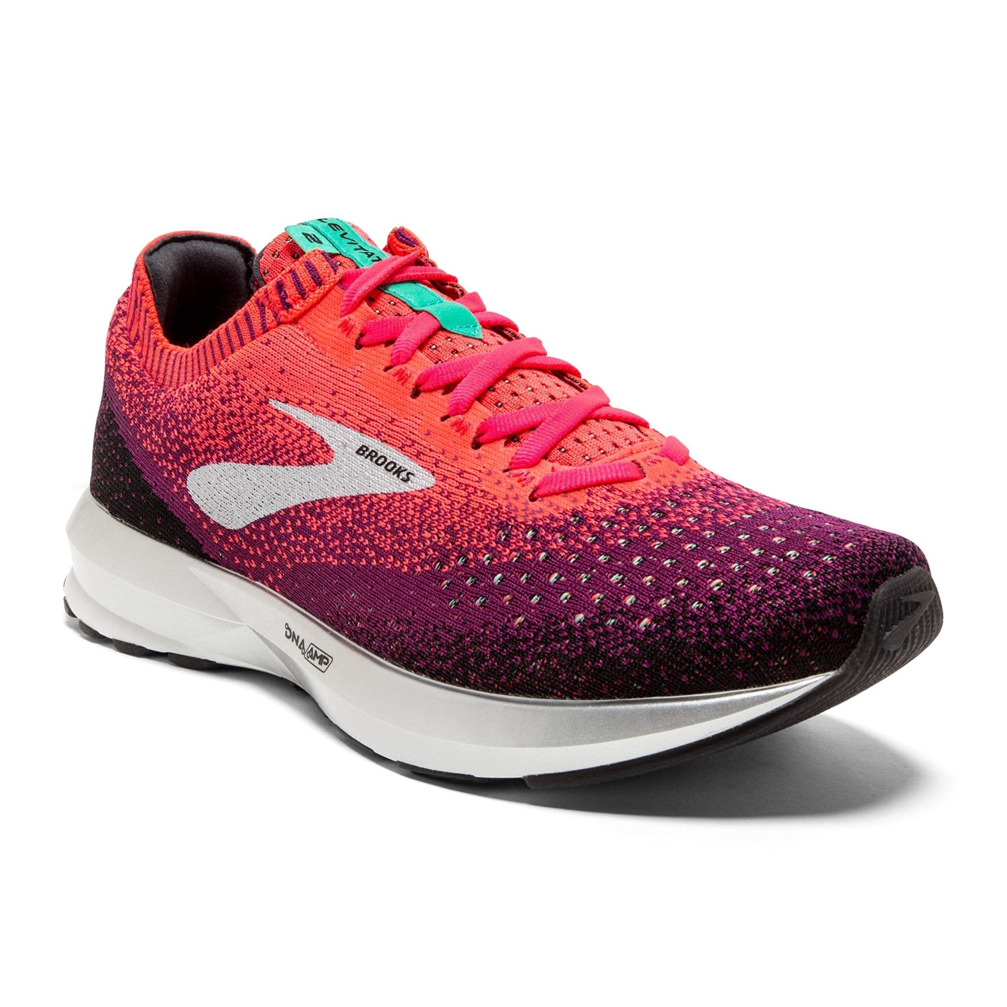 Brooks Levitate 2 - Women's Pink/Black/Aqua Shoe Deals Outlet
