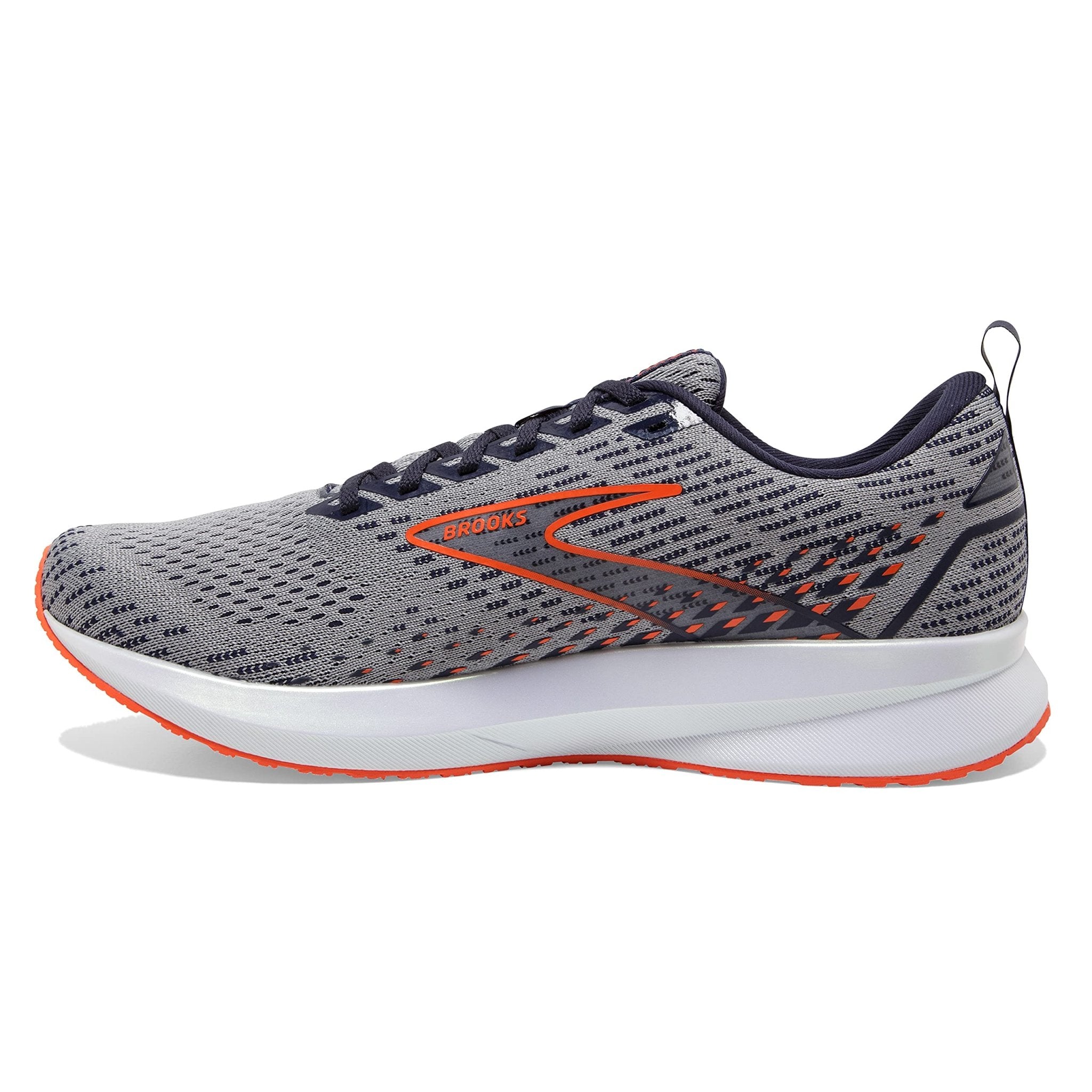 Brooks Levitate 5 - Men's Grey/Peacoat/Flame Shoe Deals Outlet