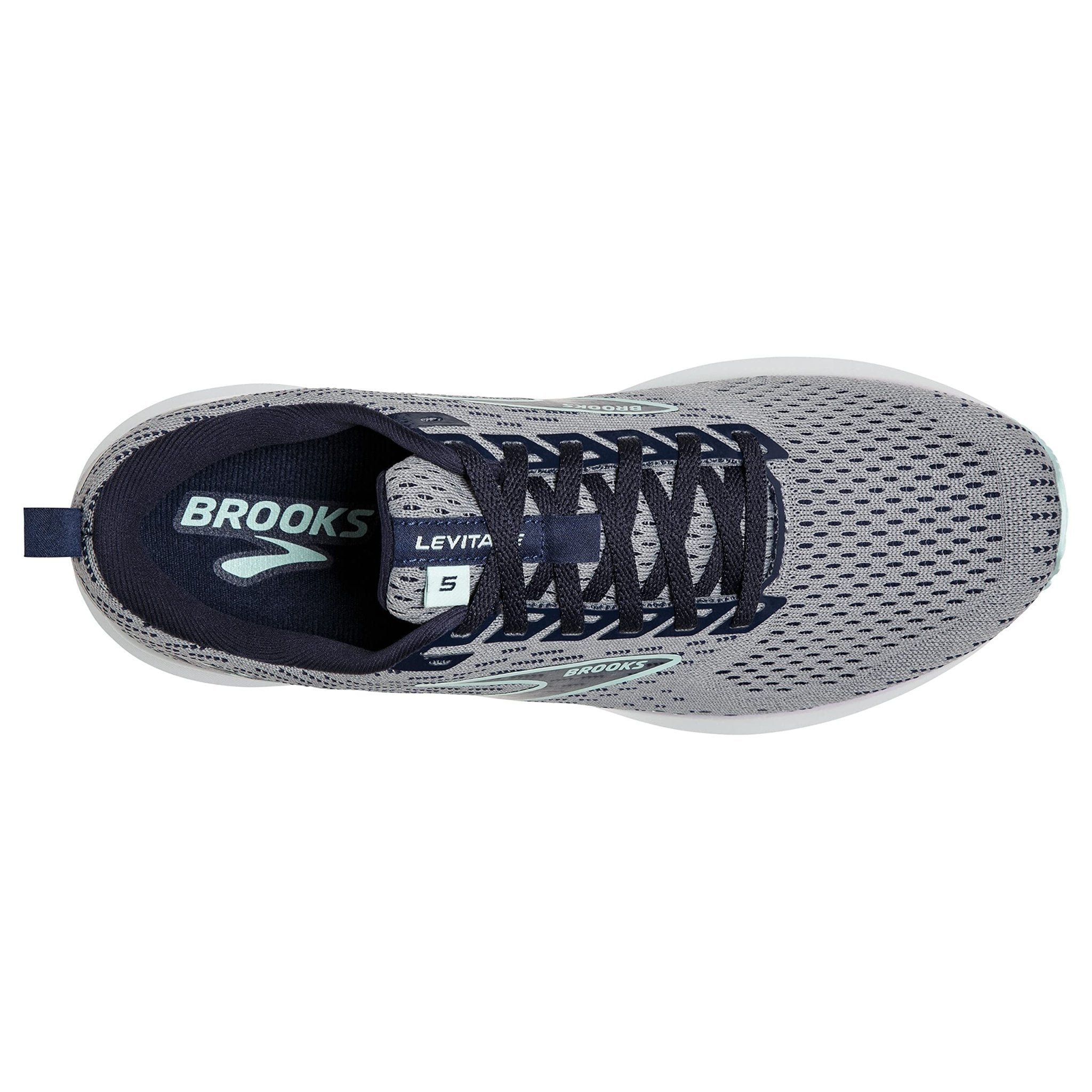 Brooks Levitate 5 - Women's Grey/Peacoat/Blue Light Shoe Deals Outlet