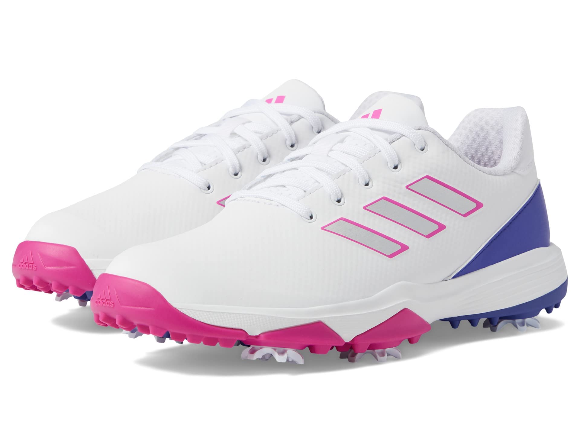 adidas Lightstrike Boa Golf - Kids Footwear White/Lucid Fuchsia/Lucid Blue Shoe Deals Outlet