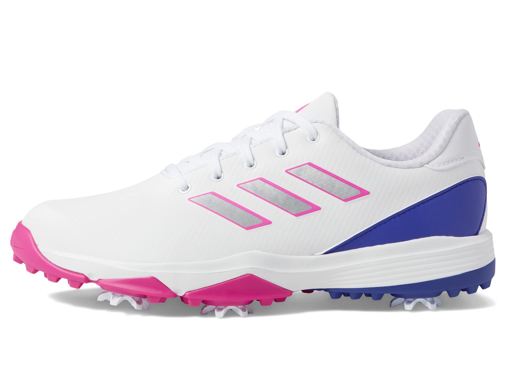 adidas Lightstrike Boa Golf - Kids Footwear White/Lucid Fuchsia/Lucid Blue Shoe Deals Outlet