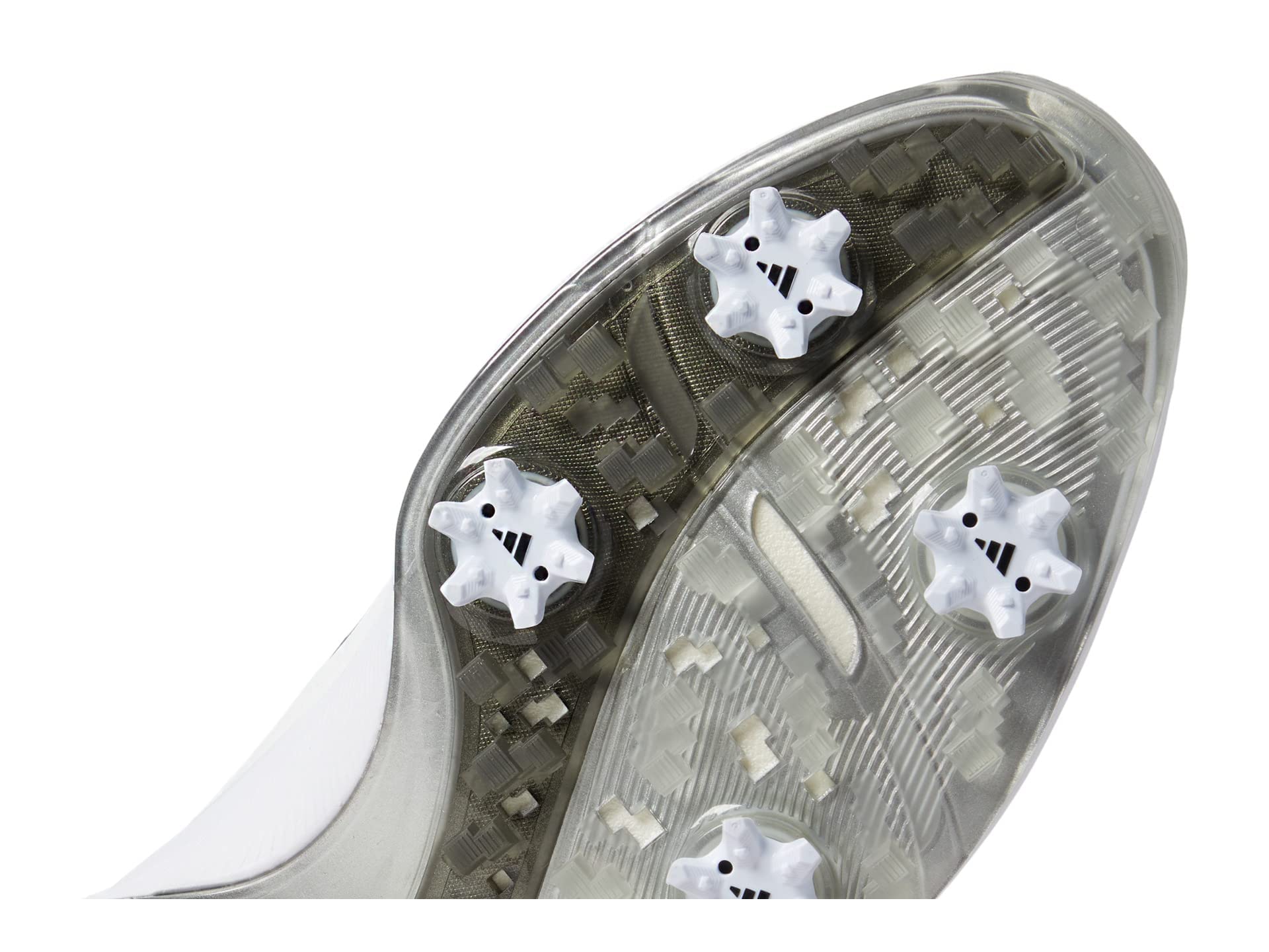 adidas Lightstrike Boa Golf - Men's White/Silver Shoe Deals Outlet