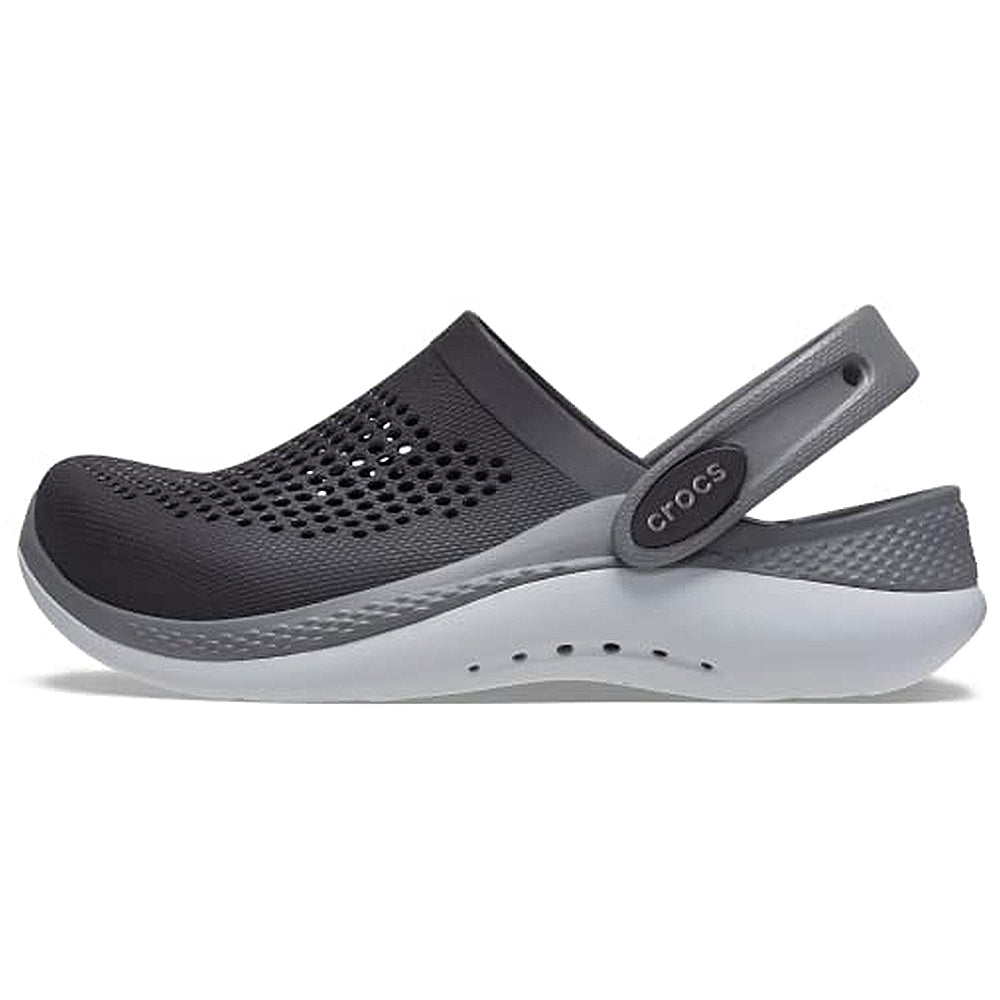 Crocs LiteRide 360 Clog - Kids Black/Slate Grey Shoe Deals Outlet