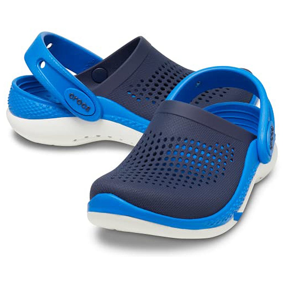 Crocs LiteRide 360 Clog - Kids Navy/Bright Cobalt Shoe Deals Outlet